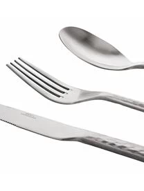 Broste Copenhagen Silbernes Besteck-Set Hune Mit Gehämmerten Griffen, 4 Personen (16-tlg.) 4 Broste Copenhagen Silbernes Besteck-Set Hune Mit Gehämmerten Griffen, 4 Personen (16-tlg.) - Image 4