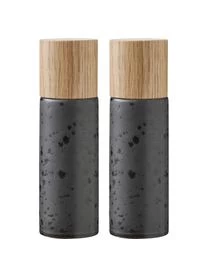 BITZ Salz- Und Pfeffermühle Bizz Mit Holzdeckel, 2er-Set