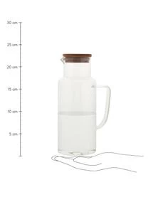 Glaskaraffe Jarro Mit Bambusdeckel, 1 L 3 Glaskaraffe Jarro Mit Bambusdeckel, 1 L - Image 3