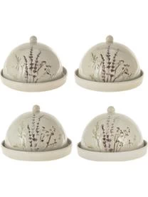 Bloomingville Handgemachte Butterdose Bea Mit Gräser-Motiv Und Craquelé Glasur 4 Bloomingville Handgemachte Butterdose Bea Mit Gräser-Motiv Und Craquelé Glasur - Image 4