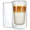 Blomus Doppelwandige Glas-Kaffeebecher Nero, 2 Stück