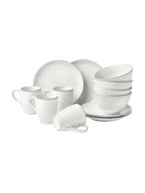 Broste Copenhagen Handgemachtes Frühstücks-Set Nordic Sand, 4 Personen (12-tlg.)