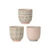 Bloomingville Espressobecher Cécile Mit Kleinem Muster, 3er-Set