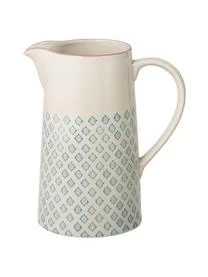 Bloomingville Handbemalter Wasserkrug Patrizia Mit Verspieltem Muster, 2 L