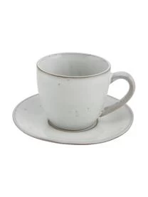 Broste Copenhagen Handgemachte Tasse Mit Untertasse Nordic Sand