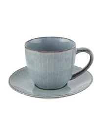 Broste Copenhagen Handgemachte Tasse Mit Untertasse Nordic Sea