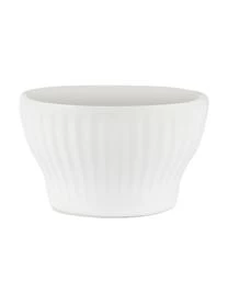 Aida Weiße Eierbecher Groove Mit Rillenstruktur, 4 Stück