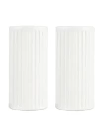 Aida Weiße Salz- Und Pfefferstreuer Groove Mit Rillenstruktur, 2er-Set