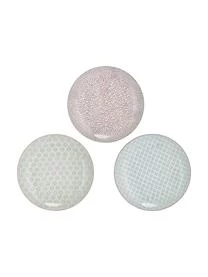 Bloomingville Handbemalte Speiseteller Patrizia Mit Verspieltem Muster, 3er-Set