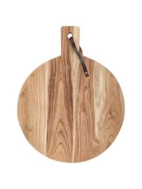 Akazienholz-Schneidebrett Acacia Mit Lederband, Verschiedene Größen