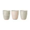 Bloomingville Becher Cécile Mit Kleinem Muster, 3er-Set