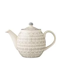 Bloomingville Handbemalte Teekanne Karine Mit Kleinem Muster, 1.2 L