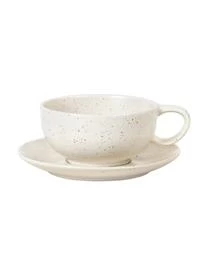 Broste Copenhagen Handgemachte Tasse Mit Untertasse Nordic Vanilla