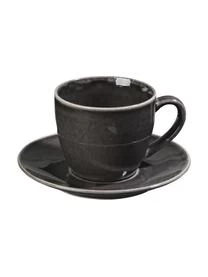 Broste Copenhagen Handgemachte Kaffetasse Nordic Coal Mit Untertasse