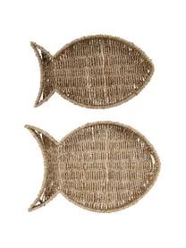 Seegras-Serviertabletts Borneo, 2er-Set