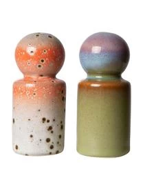 Handgemachter Salz- Und Pfefferstreuer 70's, 2er-Set
