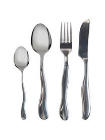 ByOn Besteck-Set Waverly Mit Gehämmerten Griffen Aus Edelstahl, 4 Personen (16-tlg.)